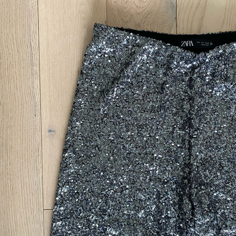 Zara Sequin Pants - Picture 2 of 4